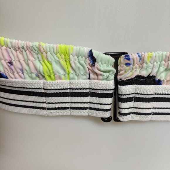 Victoria's Secret Swimsuit Bikini Ruched Top Medium Multicolor Tie Dye M - Picture 3 of 8